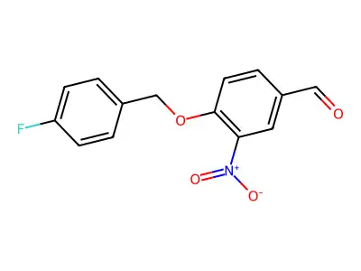 4-[(4-Fluorophenyl)methoxy]-3-nitrobenzaldehyde structure