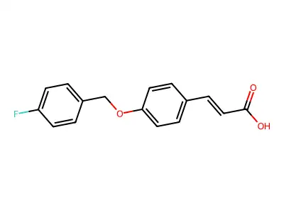 3-[4-[(4-fluorophenyl)methoxy]phenyl]prop-2-enoic Acid structure