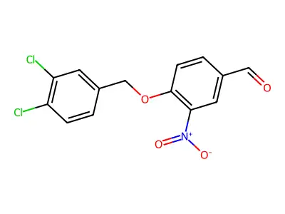 4-[(3,4-Dichlorophenyl)methoxy]-3-nitrobenzaldehyde structure