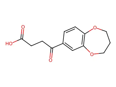 4-(3,4-dihydro-2H-1,5-benzodioxepin-7-yl)-4-oxobutanoic acid structure