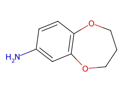 3,4-dihydro-2H-1,5-benzodioxepin-7-amine structure
