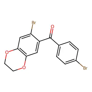 (7-Bromo-2,3-Dihydro-1,4-Benzodioxin-6-Yl)(4-Bromophenyl)Methanone structure