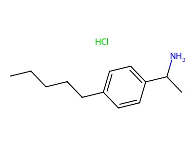 1-(4-pentylphenyl)ethanamine Hydrochloride structure