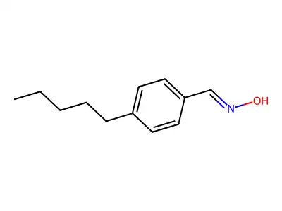 N-[(4-pentylphenyl)methylidene]hydroxylamine structure