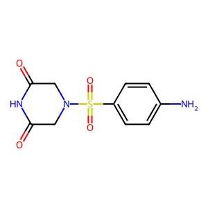 4-[(4-Aminophenyl)sulfonyl]piperazine-2,6-dione structure