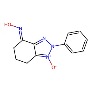 N-(1-oxido-2-phenyl-6,7-dihydro-5H-benzotriazol-1-ium-4-ylidene)hydroxylamine structure