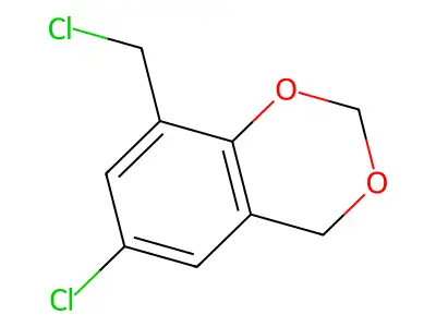 6-Chloro-8-(chloromethyl)-2,4-dihydro-1,3-benzodioxine structure