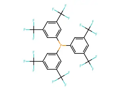 Tris(3,5-bis(trifluoromethyl)phenyl)phosphine structure