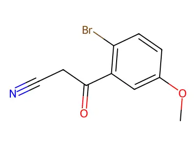 3-(2-Bromo-5-methoxyphenyl)-3-oxopropanenitrile structure