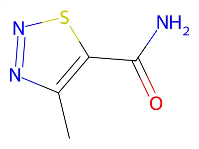4-Methyl-1,2,3-thiadiazole-5-carboxamide structure