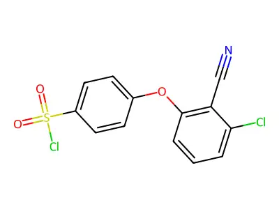 4-(3-Chloro-2-cyanophenoxy)benzenesulfonyl chloride structure
