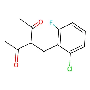 3-(2-Chloro-6-fluorobenzyl)pentane-2,4-dione structure