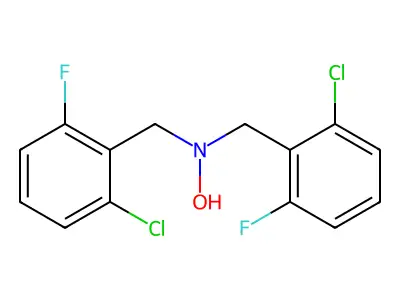n,n-Bis(2-chloro-6-fluorobenzyl)hydroxylamine structure