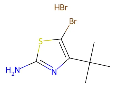 5-Bromo-4-(tert-butyl)-1,3-thiazol-2-amine hydrobromide structure