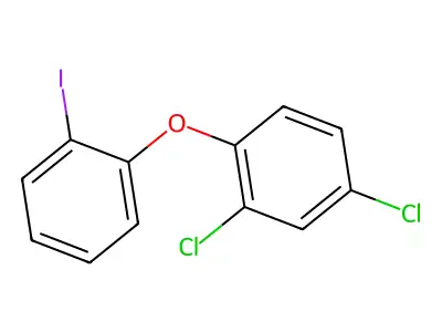 2,4-Dichloro-1-(2-iodophenoxy)benzene structure