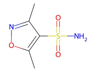 3,5-Dimethylisoxazole-4-sulfonamide structure