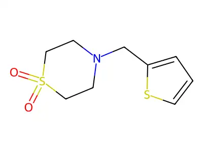 4-(2-Thienylmethyl)-1lambda6,4-thiazinane-1,1-dione structure