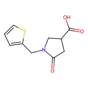 5-Oxo-1-(2-thienylmethyl)pyrrolidine-3-carboxylic acid structure