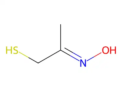Mercaptoacetone oxime structure
