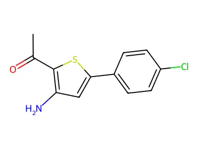 1-[3-Amino-5-(4-chlorophenyl)-2-thienyl]ethanone structure