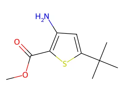 Methyl 3-amino-5-tert-butylthiophene-2-carboxylate structure
