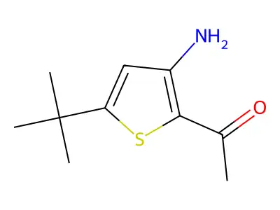 1-(3-Amino-5-tert-butylthiophen-2-yl)ethan-1-one structure