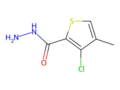 3-Chloro-4-methyl-2-thiophenecarboxylic acid hydrazide structure