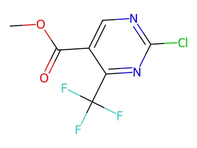 Methyl 2-chloro-4-(trifluoromethyl)pyrimidine-5-carboxylate structure