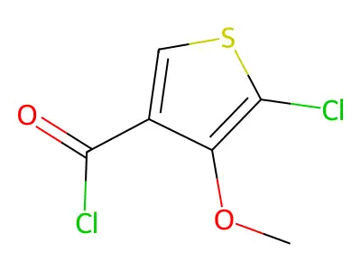 5-Chloro-4-methoxythiophene-3-carbonyl chloride structure
