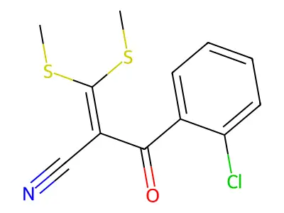 2-(2-Chlorobenzoyl)-3,3-bis(methylsulfanyl)prop-2-enenitrile structure