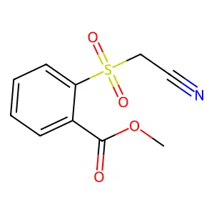 Methyl 2-[(cyanomethyl)sulfonyl]benzoate structure