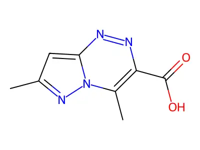 4,7-Dimethylpyrazolo[5,1-c][1,2,4]triazine-3-carboxylic acid structure