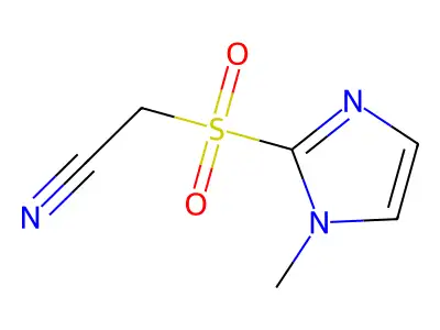 (1-Methyl-1H-imidazole-2-sulfonyl)acetonitrile structure