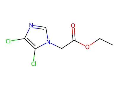 Ethyl 2-(4,5-dichloro-1H-imidazol-1-yl)acetate structure