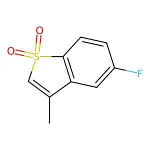 5-Fluoro-3-methyl-1-benzothiophene 1,1-dioxide structure