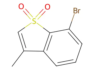 7-Bromo-3-methyl-1-benzothiophene 1,1-dioxide structure