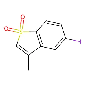 5-Iodo-3-methyl-1-benzothiophene 1,1-dioxide structure
