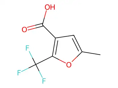 5-Methyl-2-(trifluoromethyl)-3-furancarboxylic acid structure