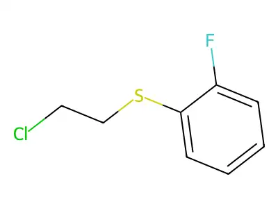 1-[(2-Chloroethyl)sulfanyl]-2-fluorobenzene structure