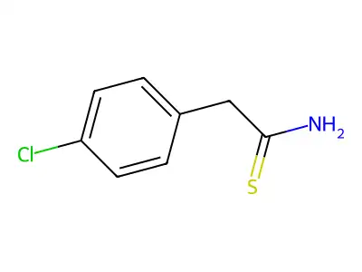 2-(4-Chlorophenyl)ethanethioamide structure