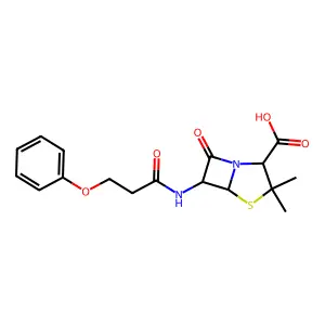 Homophenoxymethylpenicillin structure