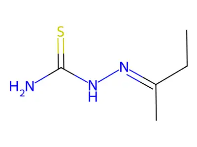 Ethyl methyl ketone thiosemicarbazone structure