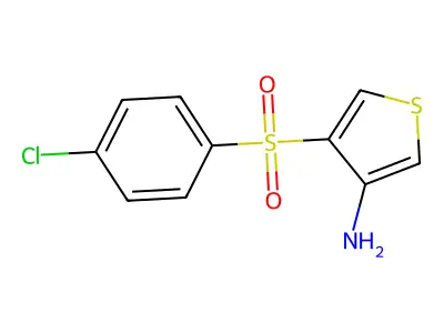 3-Amino-4-[(4-chlorophenyl)sulphonyl]thiophene structure