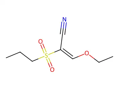 3-Ethoxy-2-(propylsulfonyl)acrylonitrile structure