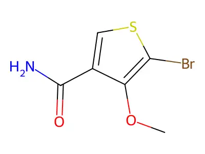 5-Bromo-4-methoxythiophene-3-carboxamide structure