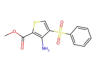 Methyl 3-amino-4-(phenylsulfonyl)thiophene-2-carboxylate structure