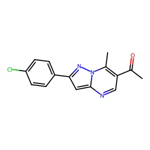 1-[2-(4-Chlorophenyl)-7-Methylpyrazolo[1,5-A]Pyrimidin-6-Yl]Ethan-1-One structure