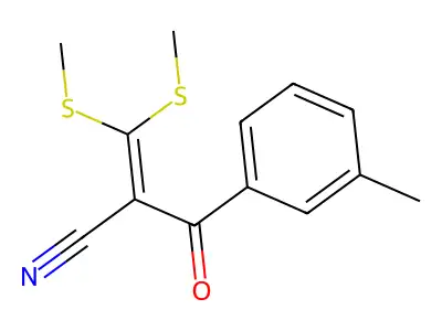 2-(3-Methylbenzoyl)-3,3-di(methylthio)acrylonitrile structure