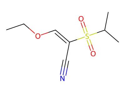 (E)-3-Ethoxy-2-(propane-2-sulfonyl)-acrylonitrile structure
