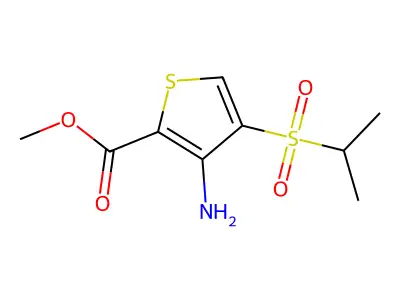 Methyl 3-Amino-4-(isopropylsulfonyl)thiophene-2-carboxylate structure